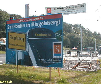 Saarbahnhaltestelle Riegelsberg-Süd